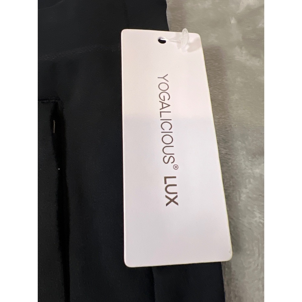 Yogalicious Lux Ave Joggers Womens Lge Blk High Rise Ultra Soft Athleisure NWT - Picture 10 of 13